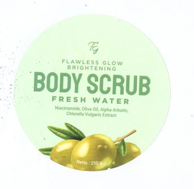 Trademark FLAWLESS GLOW BRIGHTENING BODY SCRUB FRESH WATER