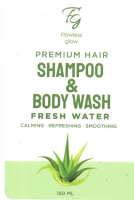 Trademark FLAWLESS GLOW PREMIUM HAIR SHAMPOO & BODY WASH FRESH WATER