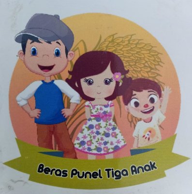 Trademark Beras Punel Tiga Anak