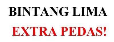 Trademark BINTANG LIMA EXTRA PEDAS!