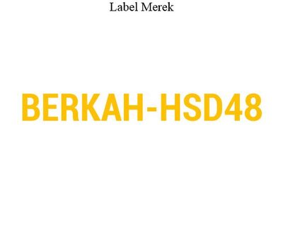 Trademark BERKAH-HSD48