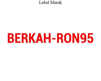 Trademark BERKAH-RON95