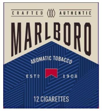 Trademark MARLBORO AROMATIC TOBACCO Label (w/ CRAFTED AUTHENTIC Logo)