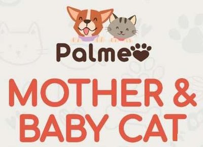 Trademark Palmeo MOTHER & BABY CAT + LUKISAN