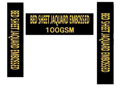 Trademark BED SHEET JAQUARD EMBOSSED + LOGO