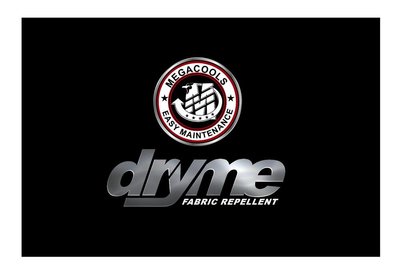 Trademark MEGACOOLS EASY MAINTENANCE, dryme FABRIC REPELLENT + Logo