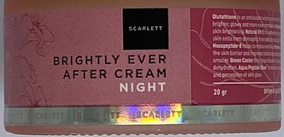 Trademark SCARLETT BRIGHTLY EVER AFTER CREAM NIGHT