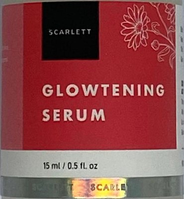 Trademark SCARLETT GLOWTENING SERUM