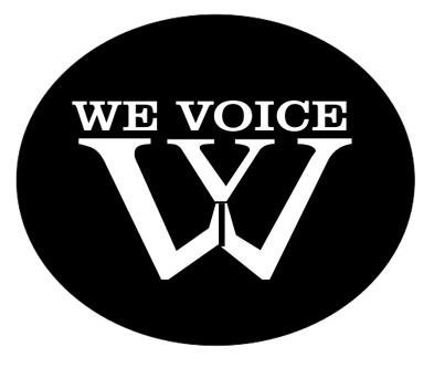 Trademark WE VOICE & LOGO