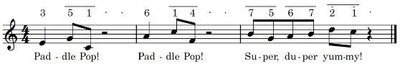 Trademark PADDLE POP JINGLE (SOUND)