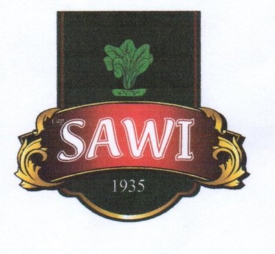 Trademark Cap SAWI 1935 + lukisan