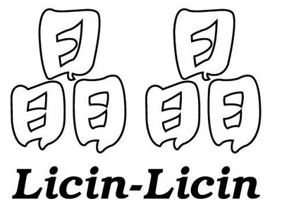 Trademark Licin-Licin + Tulisan Cina