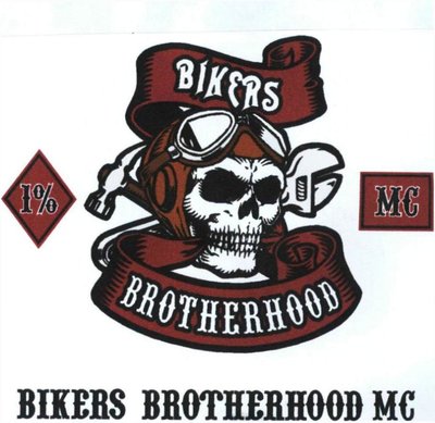 Trademark BIKERS BROTHERHOOD ONE PERCENT MC + LUKISAN