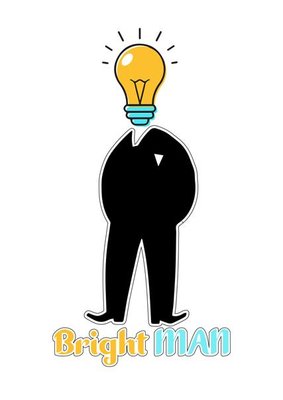 Trademark Bright MAN & Logo