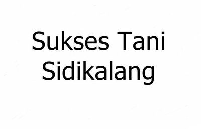 Trademark sukses tani sidikalang