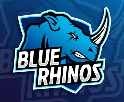 Trademark BLUE RHINOS + LUKISAN