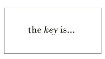 Trademark the key is…