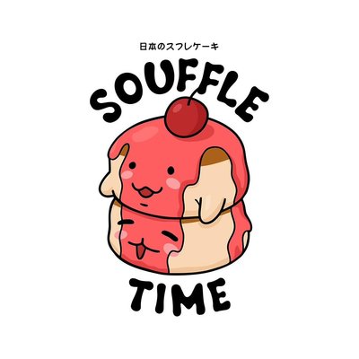 Trademark SOUFFLE TIME + LOGO BUAH CHEERY DAN HURUF JEPANG