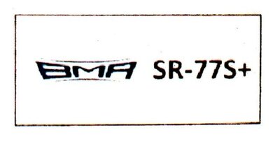 Trademark BMA SR-77S+