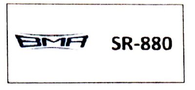 Trademark BMA SR-880