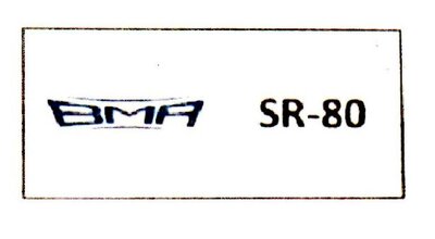 Trademark BMA SR-80