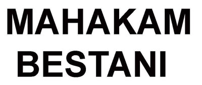 Trademark MAHAKAM BESTANI