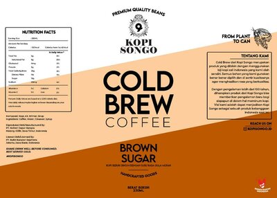 Trademark Kopi Songo Cold Brew Brown sugar