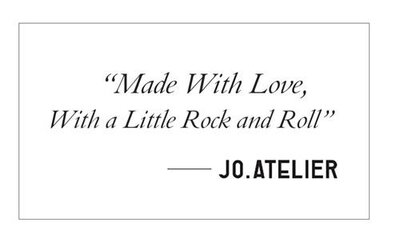 Trademark JO ATELIER Made With Love, With A Little Rock and Roll