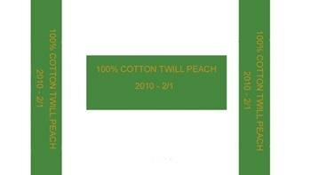 Trademark 100% COTTON TWILL PEACH+ LOGO