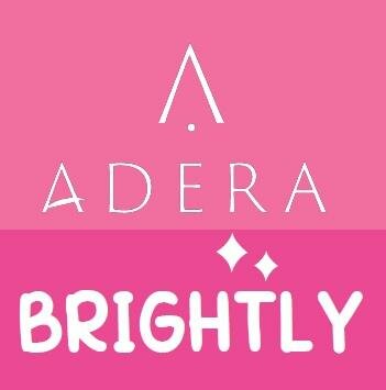 Trademark ADERA BRIGHTLY + LOGO