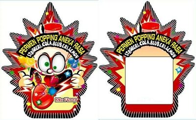 Trademark MixFlavor Permen Popping Aneka Rasa dan Logo warna-warni