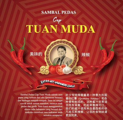 Trademark SAMBAL PEDAS CAP TUAN MUDA