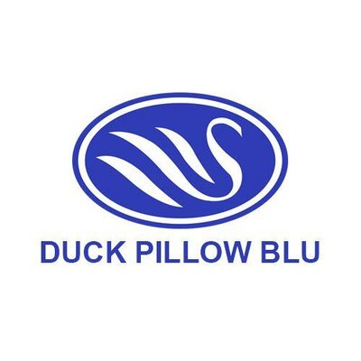 Trademark DUCK PILLOW BLU