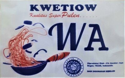 Trademark KWETIOW " WA " + LUKISAN