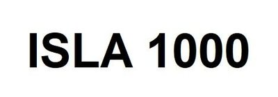 Trademark ISLA 1000