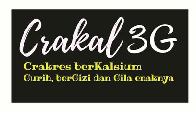 Trademark Crakal 3G (Crakres berKalsium-Gurih, berGizi dan Gila enaknya)