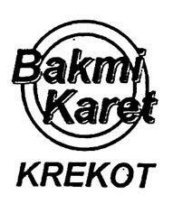 Trademark BAKMI KARET KREKOT