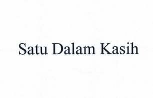 Trademark Satu Dalam Kasih