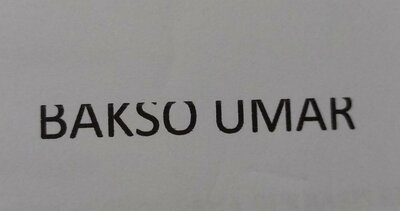 Trademark BAKSO UMAR