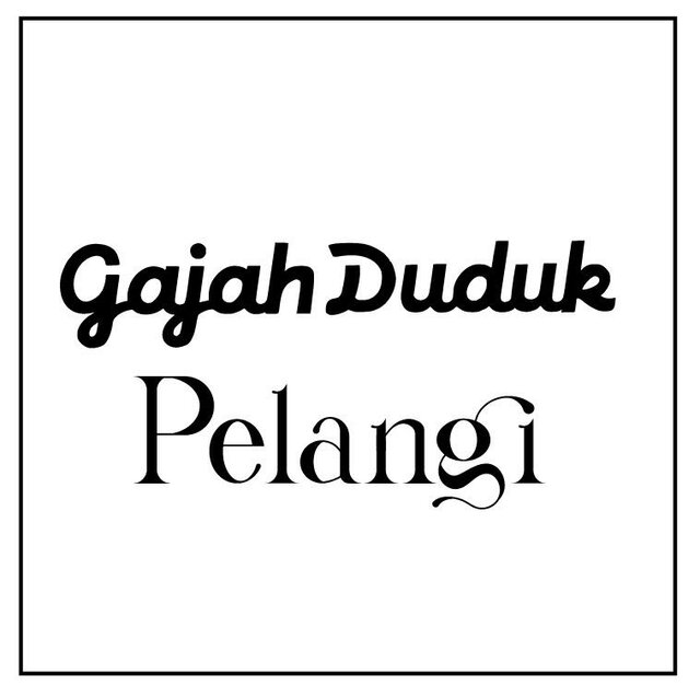 Trademark Gajah Duduk Pelangi