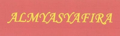 Trademark ALMYASYAFIRA