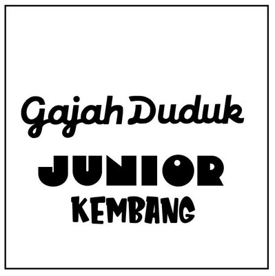 Trademark Gajah Duduk JUNIOR KEMBANG