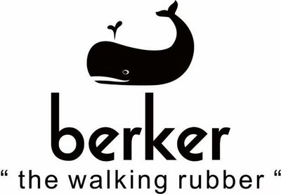 Trademark BERKER “the walking rubber” + LOGO