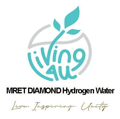 Trademark LOGO LIVING4U MRET DIAMOND Hydrogen Water Live Inspiring Unity