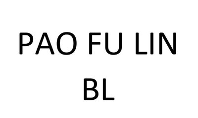 Trademark PAO FU LIN BL