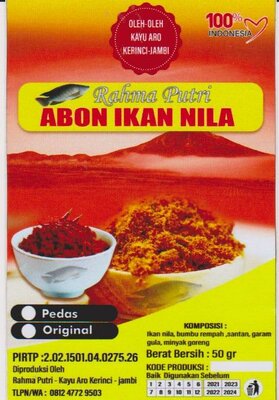 Trademark Rahma Putri Abon Ikan Nila + Lukisan