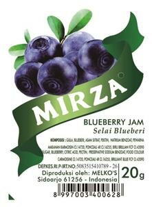 Trademark MIRZA BLUEBERRY JAM + LUKISAN