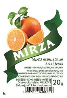 Trademark MIRZA ORANGE MARMALADE JAM + LUKISAN