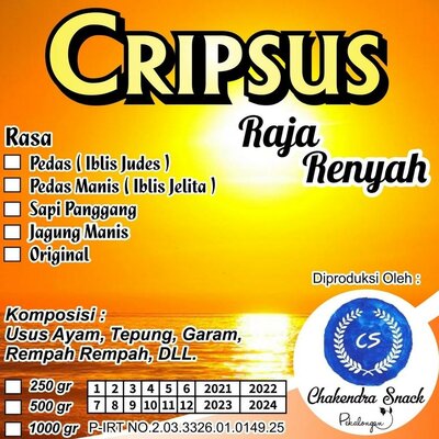 Trademark CRIPSUS Raja Renyah