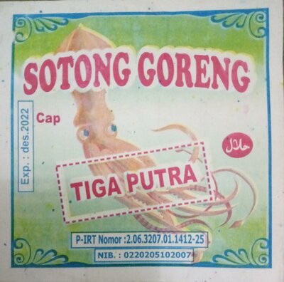 Trademark Sotong Goreng cap Tiga Putra